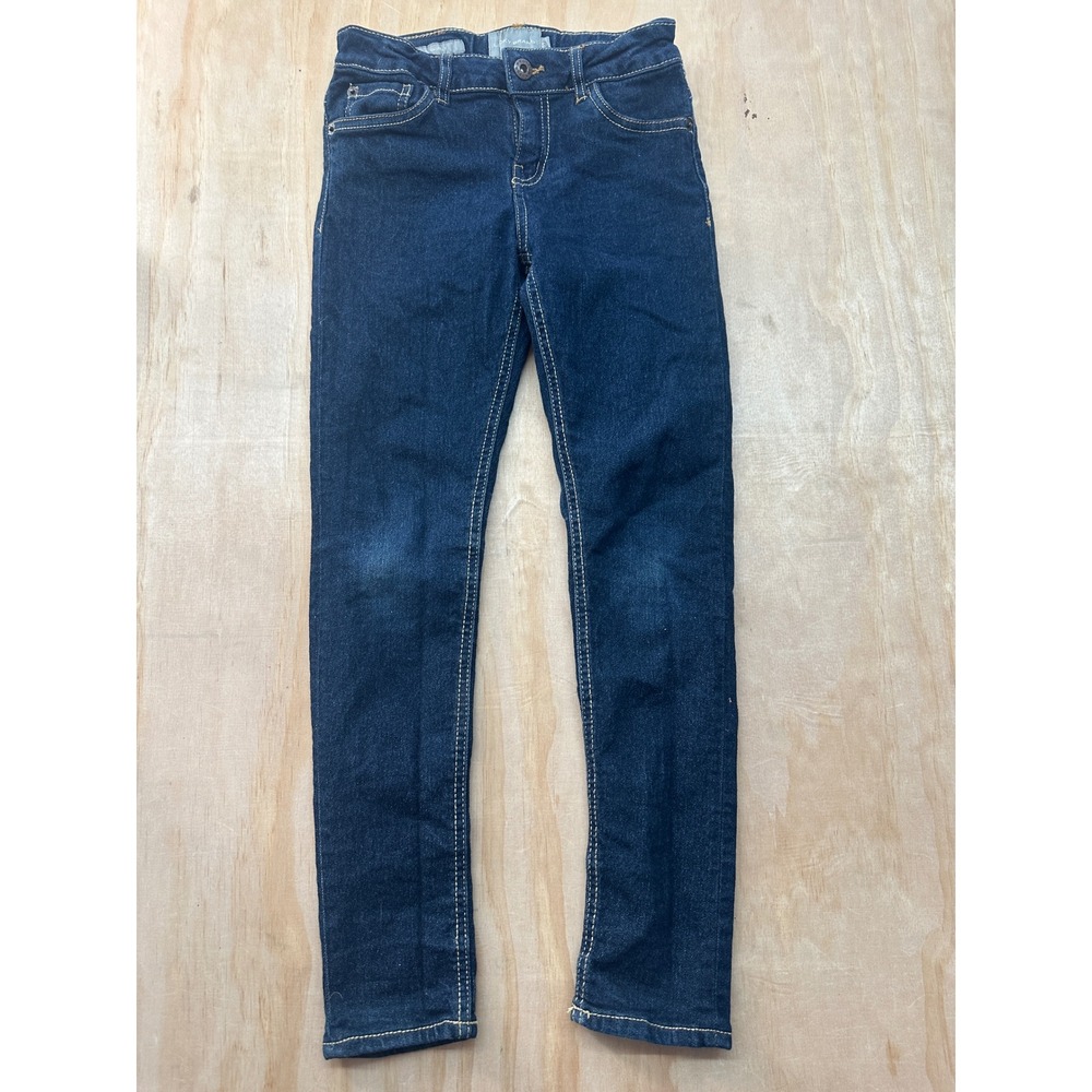 Lucky Brand Girls Zoe Skinny Jeans Dark Wash Denim Size 10 Adjustable Waist